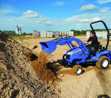 Chargeur bleu creusant